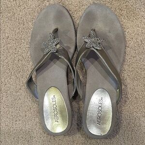 AEROSOLES Metallic Star Women's Sandals